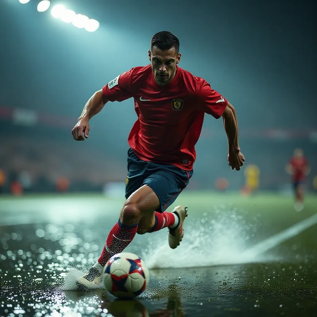 Rainy Football Run